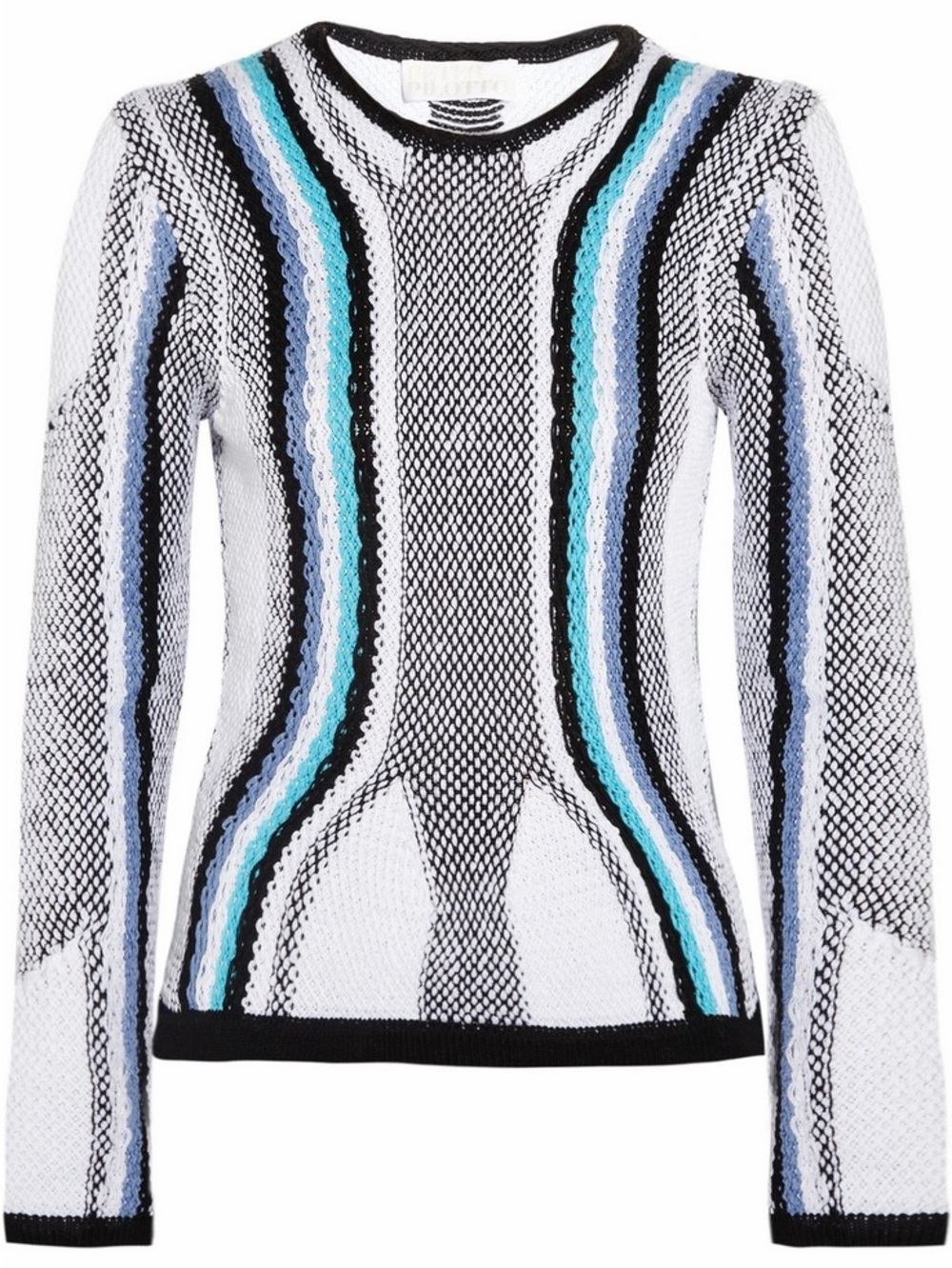 Peter Pilotto Scoop-Neck Striped Knit Sweater - Picture 10 of 15